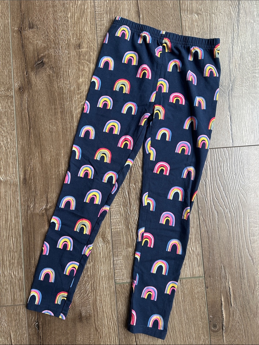 Quince Organic Cotton Leggings Rainbow print